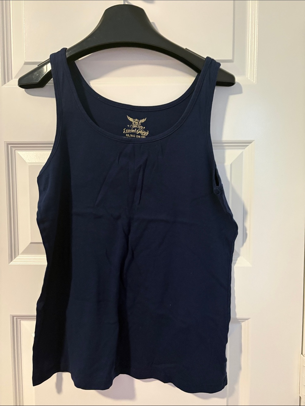 Faded Glory Navy Scoop Neck Tank Top